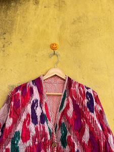 Veste Ikat artisanale, veste en coton faite à la main, robe, veste Kantha, veste en coton, veste Ikat indienne, veste Ikat artisanale - Product Image 3