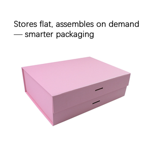 Cajas de Embalaje Cosmético Ecológicas Personalizadas, Cajas de Embalaje de Lápiz Labial de Color Rosa Reciclables con Lazo - Product Image 5