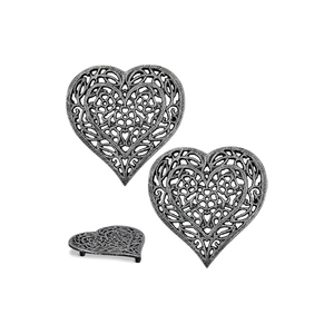 ขาตั้งสามขาโลหะสี่เหลี่ยมทรงกลมสีดำทำด้วยมือรูปทรงดีที่สุดของอินเดียสำหรับห้องครัวโต๊ะรับประทานอาหารทนความร้อน - Product Image 6