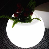Nouveau design de jardinières surélevées Pots de plantes Moule de jardinière en métal pour jardin Conteneur d'éclairage intelligent Pots de fleurs à LED