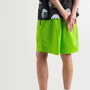 Entrenamiento gimnasio logotipo personalizado estiramiento poliéster Spandex transpirable activo Atlético Split Hem entrenamiento Fitness correr hombres gimnasio pantalones cortos - Product Image 2