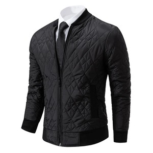 Autumn Winter New Fleece Coat <b>Men's</b> Jackets Waterproof Casual Business <b>Zipper</b> up <b>Cardigan</b> Windproof Baseball Overcoat Velvet Top - Product Image 4