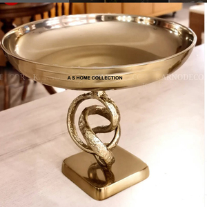 Vente chaude doré décoratif dernière conception en métal vaisselle de table bols de service - Product Image 5