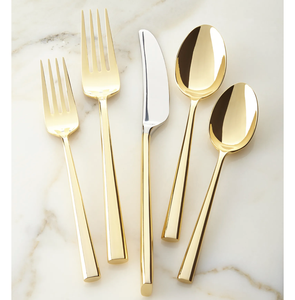 Juego de cubiertos de acero inoxidable de 4 piezas, cubiertos con espejo para el hogar, cocina, sostenible, venta al por mayor, barato para hoteles - Product Image 4