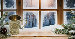 Verres à bière Moscow Mule classiques de 18 oz avec poignée en laiton pur Chope en verre doré avec un look de luxe unique pour les cadeaux d'eau - Product Image 3