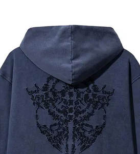 Sweat à capuche personnalisé en coton épais DTF DTG Rhinestone pour hommes Sweat-shirt de mode streetwear surdimensionné Factory - Product Image 5