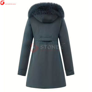 Nuevo Diseño de Abrigo de Invierno para Mujer, Parkas Ajustadas con Capucha, Ropa de Abrigo Cálida para la Calle, 100% Poliéster, Personalizable - Product Image 2