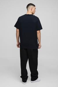 Camiseta de manga raglán de gran tamaño para hombre de 100% algodón al por mayor, camiseta con logotipo estampado grande y alto, ajuste holgado con posición frontal del logotipo - Product Image 2