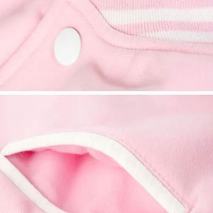 Calidad Premium Letterman Baseball School College Bomber Varsity Jacket Chaqueta de mangas de cuero genuino Hombres Mujeres - Product Image 4