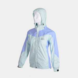 FHOH, chaqueta cortavientos de carcasa dura impermeable para exteriores informal para mujer, chaqueta con relleno de poliéster, resistente al agua, función de Fitness - Product Image 5
