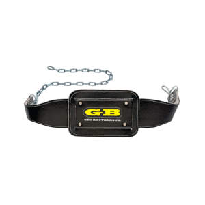 เข็มขัดยกน้ำหนัก Geo Brother Co GB-DB-0007g แบบมีโลโก้สั่งทำพิเศษ หนังวัวแท้ ทนทาน กันลื่น หัวเข็มขัดเหล็ก สำหรับยกน้ำหนักและดิปบาร์ - สำหรับทุกเพศ ขายดีที่สุด - Product Image 5