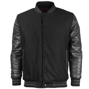 La mejor chaqueta universitaria Premium personalizada en blanco y negro, ropa informal de calle para hombre de ropa de fabricante de Pakistán - Product Image 1