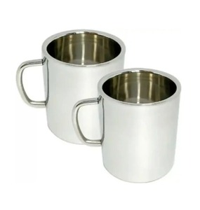 Taza de café y té de doble pared de acero inoxidable con logotipo personalizado, taza de café y té de acero de doble pared, taza de té y café de acero - Product Image 1