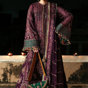 Vestido Lehenga Choli Anarkali con Pedrería para Mujer, con Acabado de Lujo Estilo Nupcial, Ropa de Fiesta Pakistaní - Product Image 1