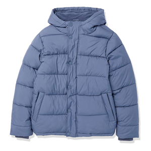 Chaqueta acolchada blanca de invierno personalizada para hombre, chaqueta acolchada con cuello levantado y estampado por sublimación - Product Image 1