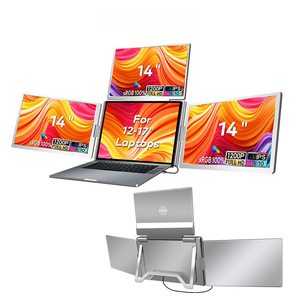 Extensor de Pantalla Portátil para Laptop, Estación de Trabajo de Triple Monitor con Rotación de 360° °   Giratorio y 180 °   Conector de Pantalla Superior para Multitarea - Product Image 1