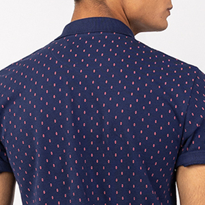 T-shirt polo personnalisé de couleur unie avec motif imprimé grande taille T-shirt polo à manches courtes pour hommes Vente en gros en tricot de jersey respirant - Product Image 6