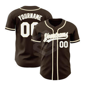Jersey de uniforme de béisbol de alta calidad para hombres hecho en fábrica Jersey de béisbol para hombres con nombre de equipo personalizado - Product Image 5