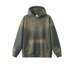 2025 Venta de fábrica de alta calidad 380gsm Fleece Hoodie Multicolor Venta al por mayor Acid Wash Hoodie Pullover Oversize Acid Wash Hoodies Hombres - Product Image 4