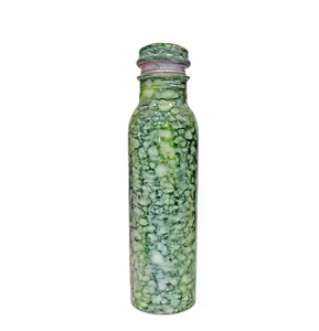 Botella de agua de cobre puro respetuosa con el medio ambiente, hecha a mano, diseño llamativo, resistente al óxido, a prueba de fugas, sin BPA, consciente de la salud - Product Image 4