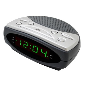 Radio para el Hogar CR-44100 con Pantalla LED de 0.9 Pulgadas, Reloj Digital AM/FM, Doble Alarma y Altavoz Integrado - Product Image 1