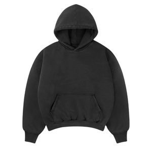 Sudaderas con capucha Hombres Casual Simple Algodón Mezclado Pieza Pullover Suéter con capucha Manga larga Calidad superior 100% Algodón Flees 450gsm - Product Image 1