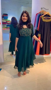 2023 dernière traditionnelle indienne pakistanaise Anarkali Salwar Kameez robe costume femmes nouveau prix de gros robe de mariée - Product Image 2