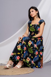 ชุดเดรสยาวถึงเข่า/กลางต้นขาหลากสีชุดเดรสผู้หญิงที่สง่างามทันสมัยล่าสุดมีคลาส - Product Image 4