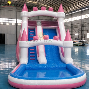 Tobogán Inflable con <span class=keywords><strong>Piscina</strong></span> y Red de Seguridad <span class=keywords><strong>para</strong></span> Centros Infantiles, Escuelas y Alquiler de Verano - Product Image 1