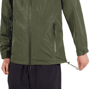 Veste coupe-vent imperméable légère personnalisée Veste de randonnée extérieure élégante pour hommes avec tissu respirant et à séchage rapide - Product Image 3