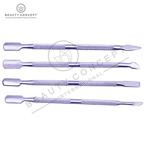 Poussoir à cuticules et outil de nettoyage des ongles en acier inoxydable Poussoir à cuticules à double extrémité pour le soin des ongles de précision Écologique - Product Image 2