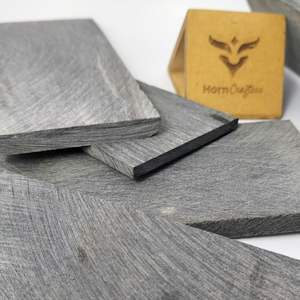 Plaques écologiques en corne de buffle de couleur noire pour montures de lunettes fabriquées à la main à partir de 100% d'agate en corne naturelle respectueuse de la peau - Product Image 4