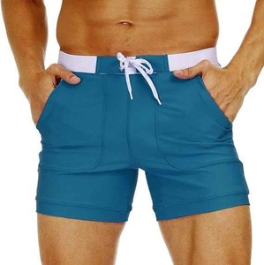 <b>Men's</b> Swimwear <b>Long</b> Sport <b>Swim</b> Trunks Solid Color Board <b>Shorts</b> with Pockets Quick Dry Fabric Custom Logo OEM Made in Pakistan - Product Image 6