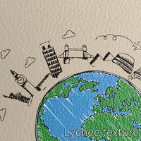 Carnet A5 personnalisé avec couverture en cuir recyclé écologique, fil souple, reliure au point de selle, style imprimé