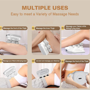 Estimulador masajeador de espalda 2025 para aliviar el dolor muscular en el cuerpo, relajación, presión corporal con 6 pistolas de masaje - Product Image 2