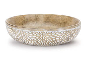 Bol de service en bois classique fait à la main de qualité supérieure dessus de Table forme ronde nouveau bol de service en bois décoratif à un prix abordable - Product Image 3