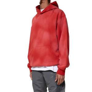 Calidad personalizada Stone Acid Wash Zip up Hoodie Distressed Zipup Sunfaded Sun Faded Thick Double Zip up Hoodie Hombres - Product Image 4