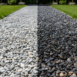 Kit con Ciottoli e Sassi di Dimensioni 15/25, Effetto Bagnato, 25 kg + 1 L, Confezione Formato 1 - Product Image 4