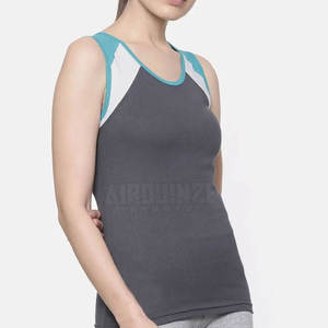 Camisetas sin mangas de talla grande para mujer hechas a medida, camisetas sin mangas transpirables de Material de algodón de alta calidad con color personalizado - Product Image 5