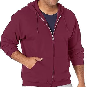 Sudadera con capucha y cremallera informal cálida para viajes y uso al aire libre Sudadera con capucha con cremallera de estilo deportivo para gimnasio y actividades diarias - Product Image 1