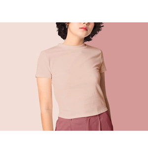 Camiseta Polo en blanco de algodón y poliéster a la moda para mujer, transpirable, suave, diseño liso, personalizable, ajuste de fabricante de gran tamaño - Product Image 2