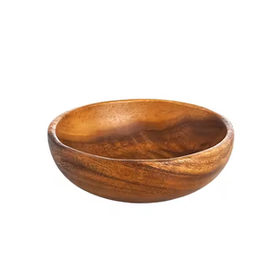 Bol de service en bois fait à la main de qualité supérieure, finition naturelle, écologique, pour la maison, la cuisine, la table à manger, durable, non toxique - Product Image 1