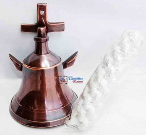 Vintage Nautical Brass Anchor <b>Ship</b> <b>Bell</b> Copper Polished Metal Craft Wall Decor or Front Door <b>Bell</b> With Wholesale Price - Product Image 5