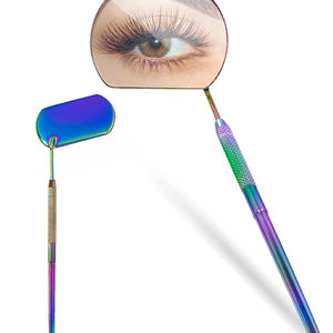 Espejos de pestañas de la mejor calidad, Cosméticos personalizados, suministro directo de fábrica, espejo portátil de mano para el cuidado de las pestañas a la venta - Product Image 2