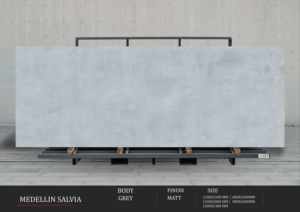 Murs urbains sophistiqués stylés avec des dalles en porcelaine grise haute brillance de 800x3200 mm - Product Image 2