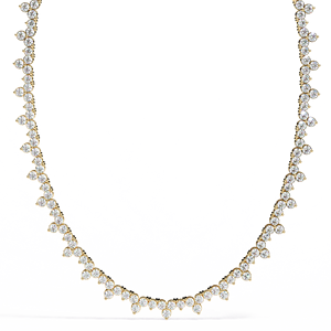 Collier pendentif en diamant Offre Spéciale 5.13ct cultivé en laboratoire avec chaîne de tennis en or massif 18 carats bijoux fins personnalisés pour les mariages - Product Image 5