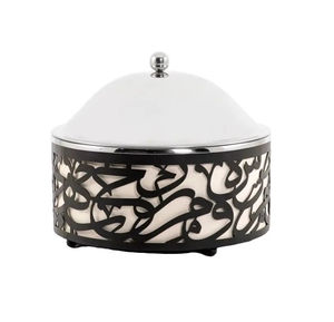 Marmite en bois antique faite à la main avec cocotte en acier inoxydable de qualité supérieure chauffe-plats personnalisés pour un service élégant et une utilisation événementielle - Product Image 5