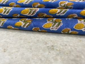 Gasa hecha a mano Floral impreso Nomex tela de algodón indio mano bloque estampado para niñas Vestidos de punto para correr con diseño Floral - Product Image 5