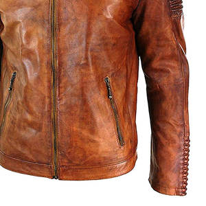 แจ็คเก็ตหนัง PU สีดำเงา ดีไซน์ใหม่ ทรงเข้ารูป แต่งซิปสองข้าง คอตั้ง สไตล์ไฮสตรีท สำหรับฤดูหนาว - Product Image 4