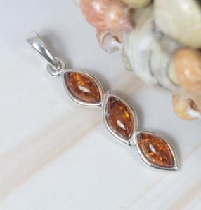 Pendentif en ambre Pendentif en argent sterling 925 Pendentif en ambre véritable Pendentif en ambre naturel Cadeau pour le jour de Pâques - Product Image 5